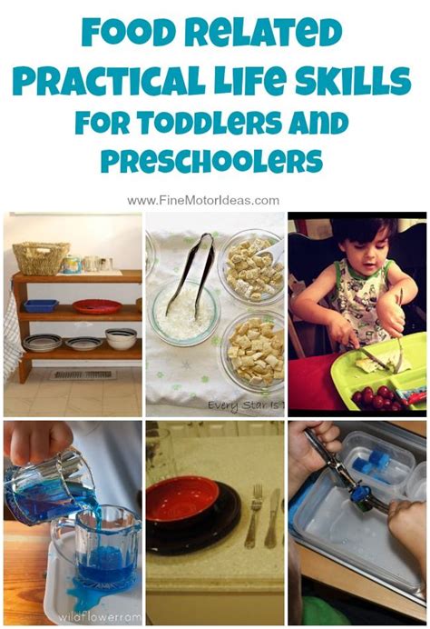 Food Related Practical Life Skills For Toddlers And Preschoolers