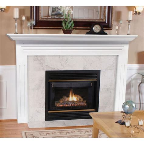 Pearl Mantels 65 In W X 51 In H White Classic Fireplace Surround In The