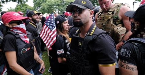 The men's group recently started a chapter in wisconsin; Proud Boys