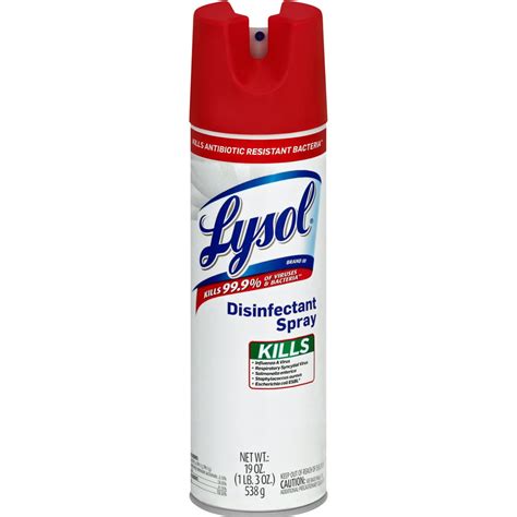Lysol Disinfectant Spray Antibiotic Resistant Bacteria 19oz Walmart