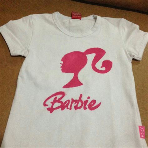 Camiseta Barbie Tshirt Camiseta Art Acrilex Feitoamao Barbie Invitaciones De Barbie