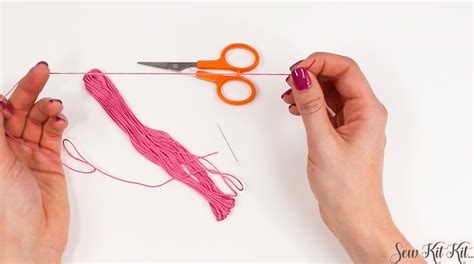 How To Separate An Embroidery Floss Guide Sew Kit Kit