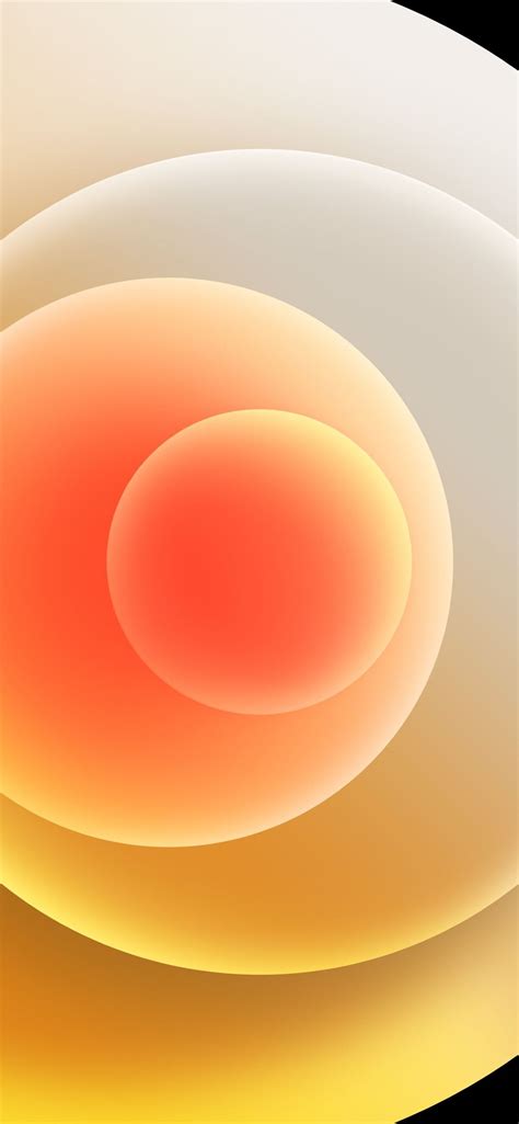 Colorful Iphone 12 Stock Wallpaper Orbs Yellow Light Iphone 11