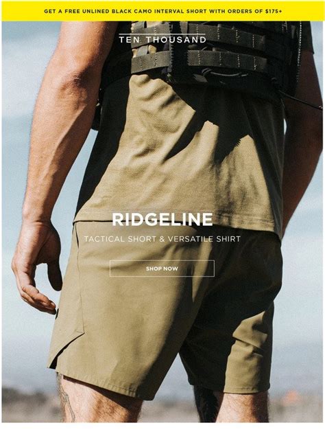 Ten Thousand Ridgeline Tactical Short And Versatile Shirt Milled