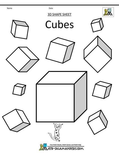 Page 3 3 Rubiks Cube Coloring Pages