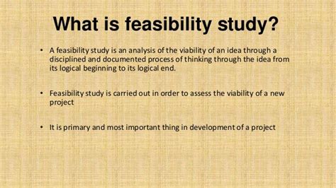 Feasibility Report Basic Concepts With Example