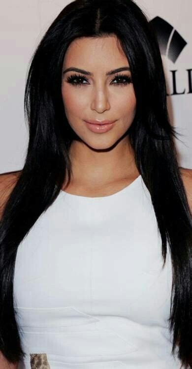 Idea By V On Kim Kardashian ️ Jet Black Hair Kardashian Hair