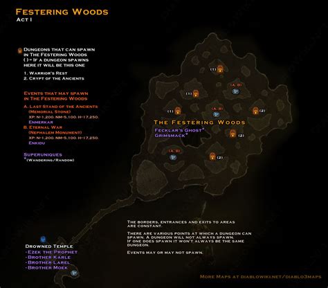 Festering Woods Map Diablo Wiki