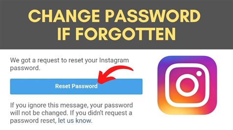 How To Change Instagram Password If Forgotten Without Old Password