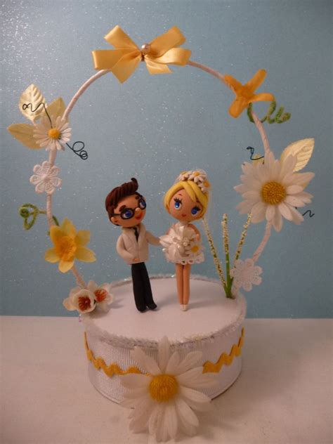 The cake layers are rich and moist thanks to buttermilk and shredded coconut. OOAK Retro 60s Daisy Wedding Cake Topper Keepsake by ...
