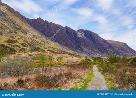A Hiking Path In Glen Coe In The Scottish Highlands Stock Photo Image