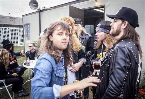 Lars Ulrich Dave Mustaine Duff Mckagan Axl Rose Lemmy Kilmister And