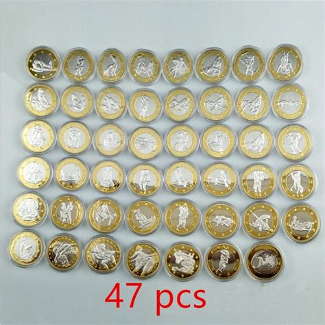 non magnetic sexy coins 6 euro lady man silver gold plated 32 mmm valentine lover t adult