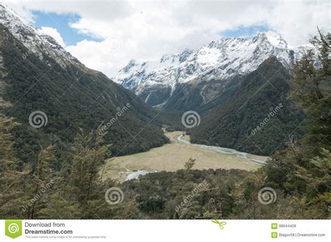 Humboldt Mountains From Routeburn Track Stock Photo Image Of Active