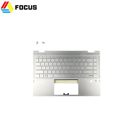 Original New Silver Palmrest With Backlit Keyboard Touchpad Top Cover