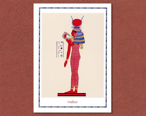 Egyptian Art Hathor Goddess Of Joy Love Dance And Sexuality Giclée Print From An Original