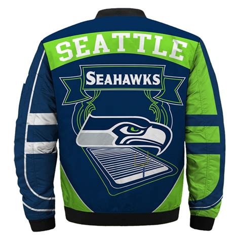 Seattle Seahawks Bomber Jacket Fashion Winter Coat T For Men Jack