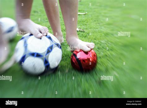 Boys Playing Soccer Barefoot Hi Res Stock Photography And Images Alamy