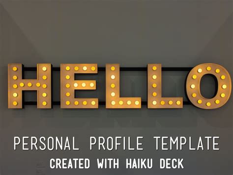 Your personal profile sits at the top of your cv, just underneath your name and contact details. Copia de Personal Profile Template by Maheli Mb