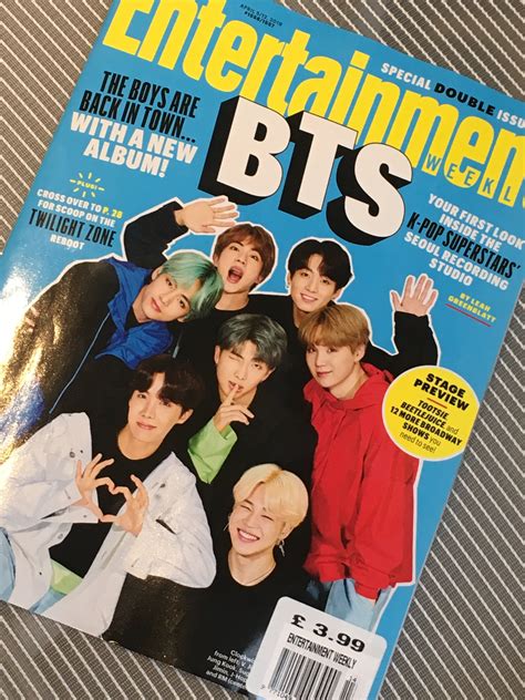 Us Entertainment Weekly Magazine April 5th 2019 Bts Cover