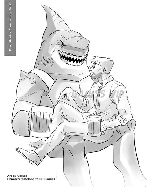 pin by sunflowerskull🌻 on dc comics in 2021 king shark black clover anime furry art