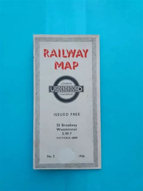 No2 1936 London Underground Tube Map Pocket Diagram Hc Beck £9999