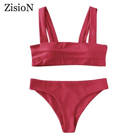 Buy Zision New Brazilian Bikini 2018 Sexy Swimsuit Swimwear Women Bathing Suit