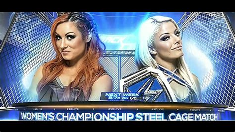 Wwe Smackdown Live Alexa Bliss Vs Becky Lynch Smackdown Women´s Championship Steel Cage