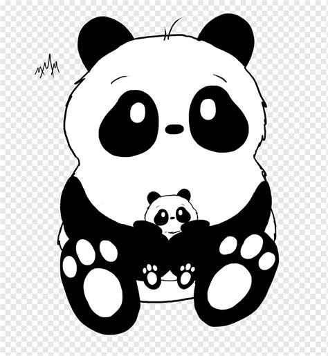 Doodle De Pandas De Oso Panda Gigante Dibujo Panda Del Arte Del Doodle