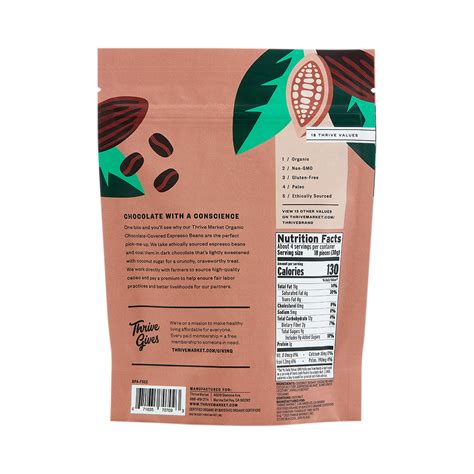 Organic Chocolate Covered Espresso Beans Thrive Market