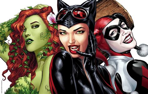 Harley Quinn Catwoman And Poison Ivy Wallpapers