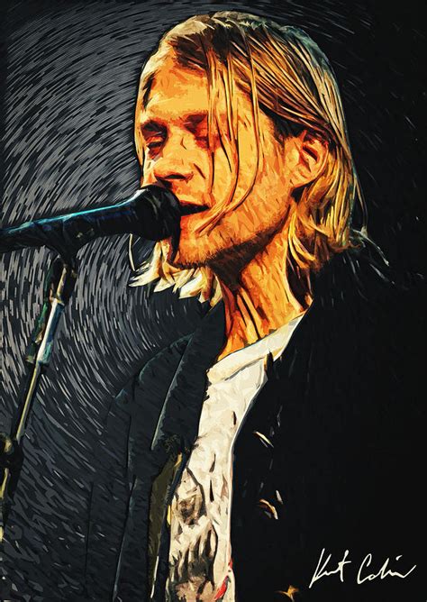 I start of by saying that this drawing is beautiful. Kurt Cobain Digital Art by Zapista OU