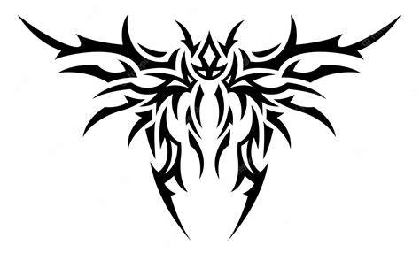 Premium Vector Tribal Tattoo Vector Art With Black Monster