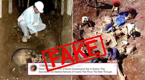 Fact Check News Giant Human Skeletons Uncovered In Recent