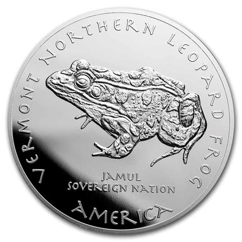 Buy 2021 1 Oz Silver State Dollars Vermont Northern Leopard Frog Apmex