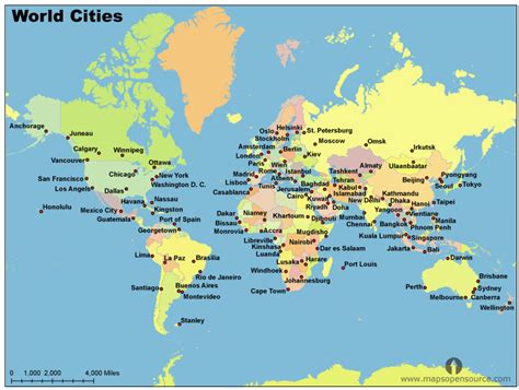 Free World Cities Map Cities Map Of World Open Source
