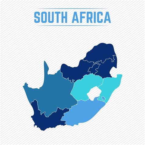 South Africa Detailed Map With Regions 2323400 Vector Art At Vecteezy
