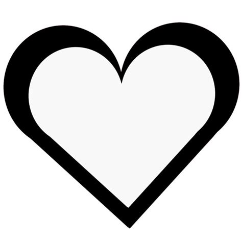 Heart Vector Outline Clipart Best