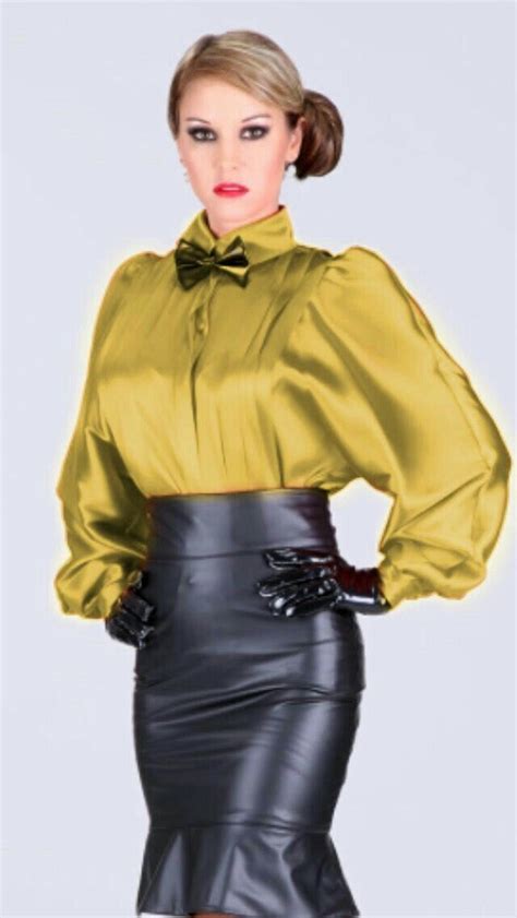 Lederlady Leather Pencil Skirt Beautiful Blouses Leather Skirt Outfit