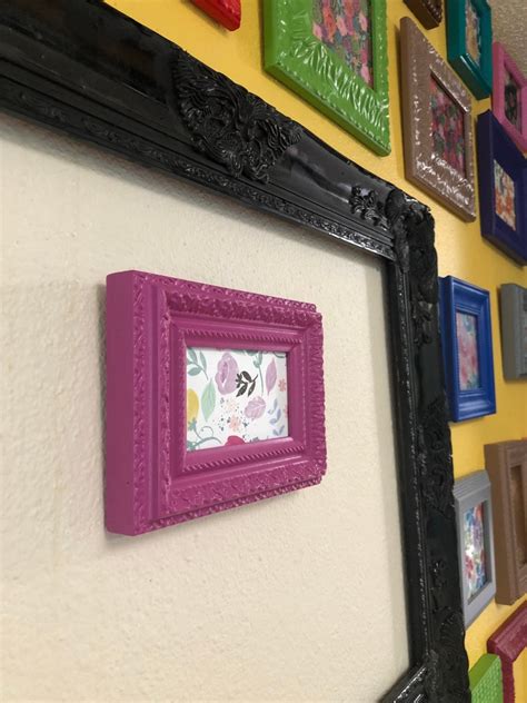 Picture Frame Upcycled Handpainted Pink 3x5 Photo Frame Etsy