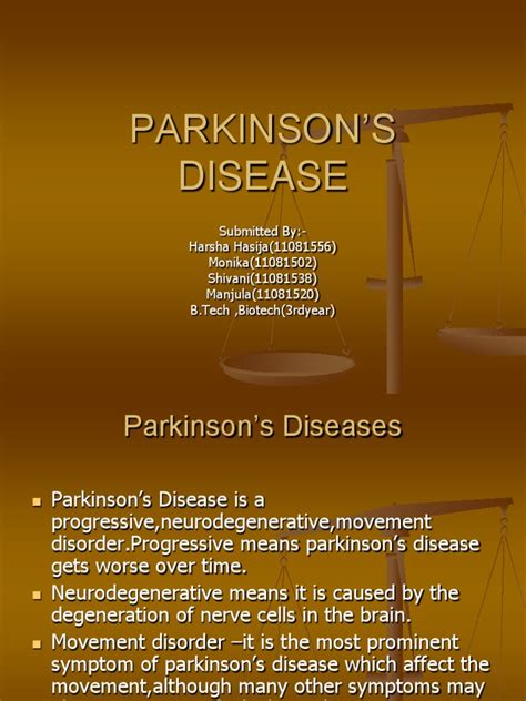 Word origin late 19th century: Parkinsons Disease Ppt | Parkinson's Disease | Dopamine