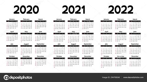 2020 2022 Three Year Calendar Free Printable Pdf Templates Vrogue