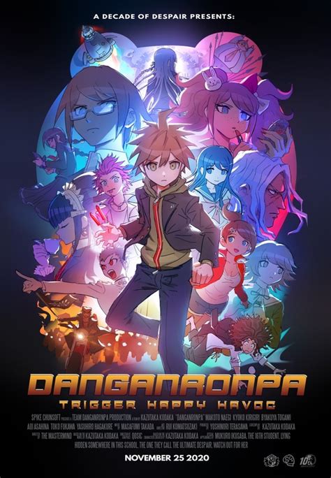 Danganronpa 10th Anniversary Movie Poster An Art Print By Qo Inprnt