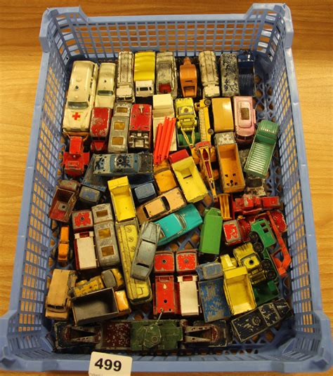A Box Of Mixed Early Diecast Matchbox Toy Cars