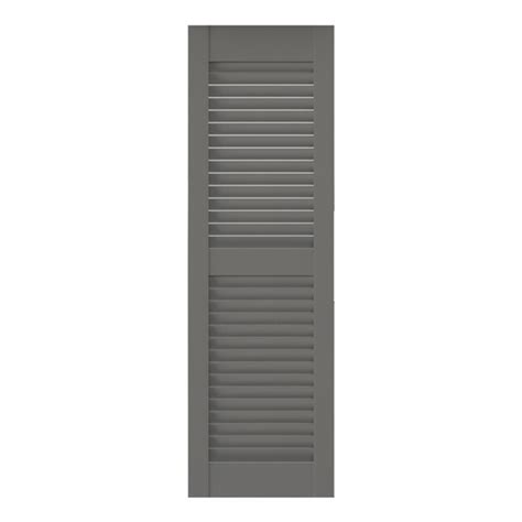 Southern Shutter Heavy Duty Fixed Louver 2 Pack 22 In W X 60 In H