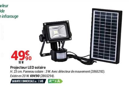 Promo Projecteur Led Solaire Chez Bricorama ICatalogue Fr