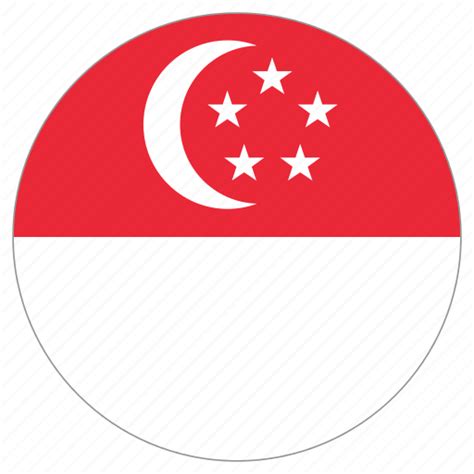 Singapore Flag Map Png
