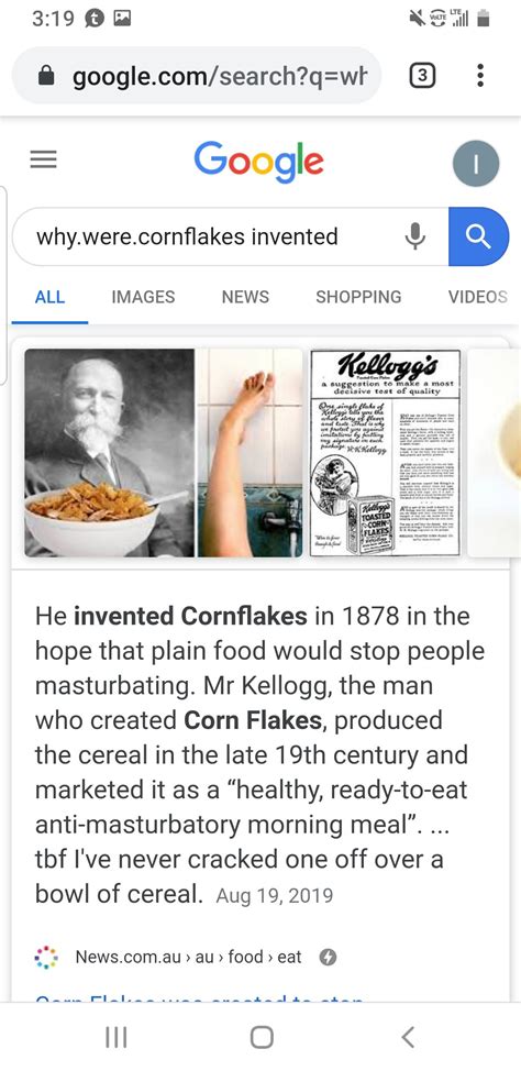 Find out why cornflakes were created. Why were cornflakes invented? - Lounge - NJ Woods & Water