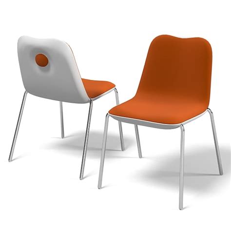 Cafe seating and tables including polypropylene, wood and metal chairs. 3d model kristalia boum modern