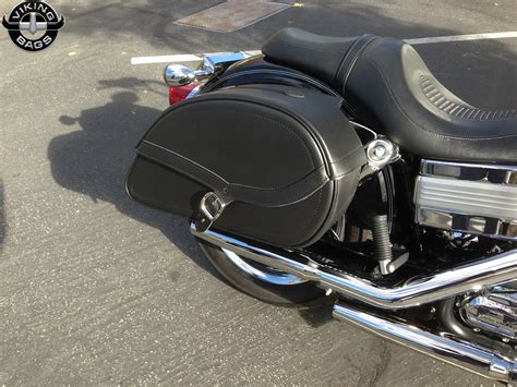 Harley Dyna Low Rider Fxdl Motorcycle Saddlebags Shock Cutout Armor